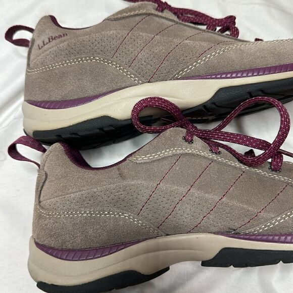 L.L.Bean Women’s Brown Suede Leather Lightweight Casual Lace-Up Shoes. Size 9. - Picture 6 of 12